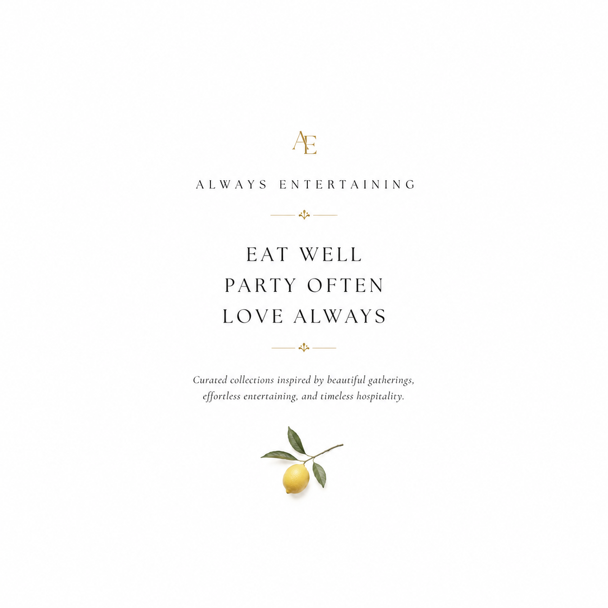 EAT PARTY LOVE COLLECTION