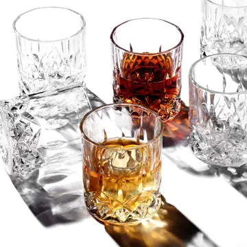 Classic Cut Glass  Old Fashioned Whiskey Glasses 10oz (1pc)