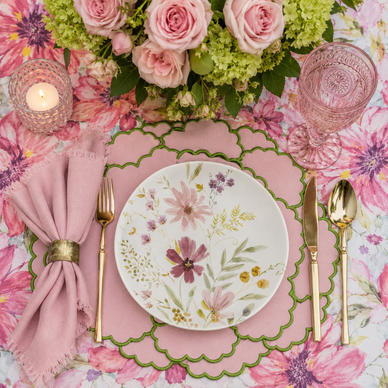 SHOP THIS LOOK- BLUSH GARDEN TABLESCAPE