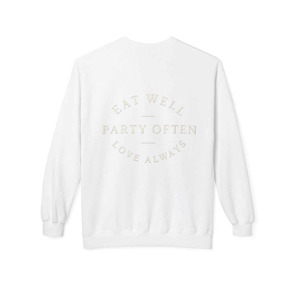 Eat Party Love Signature Crewneck