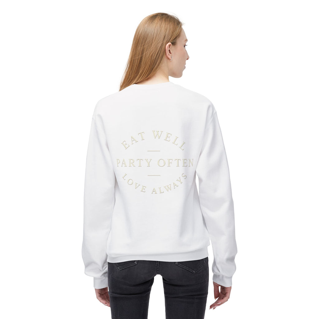 Eat Party Love Signature Crewneck