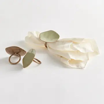 Organic Sage Stone Napkin Ring