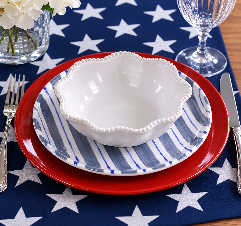 Patriotic Stars Table Runner