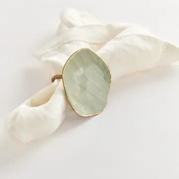 Organic Sage Stone Napkin Ring