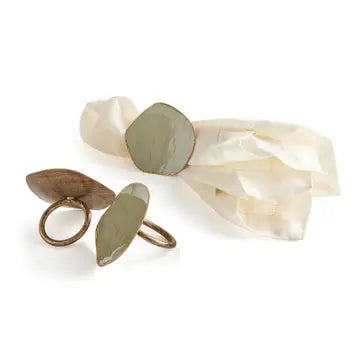 Organic Sage Stone Napkin Ring