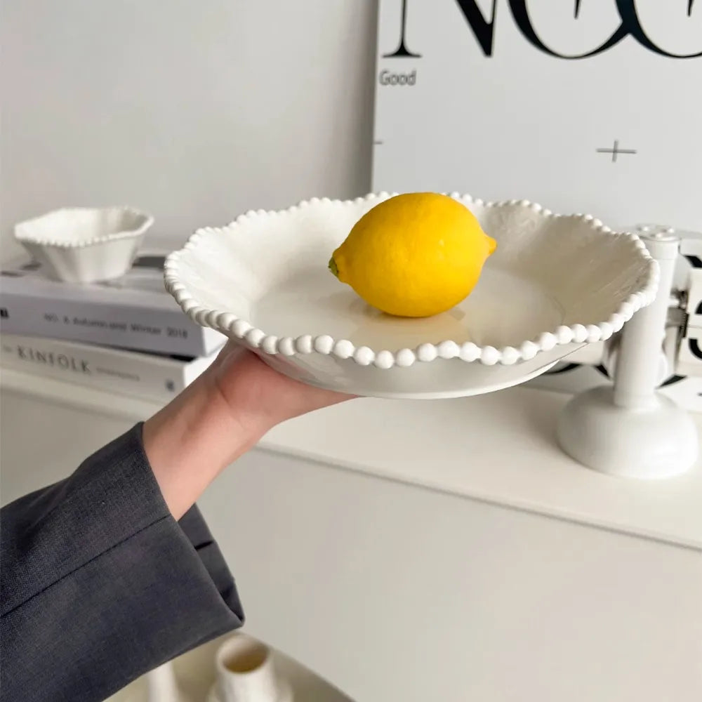  Pearl Edge Ceramic Deep Dish Bowl brings effortless Mediterranean-inspired 