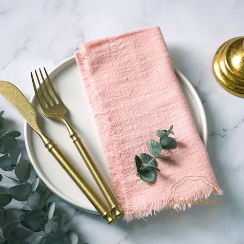 10pcs Cotton Cloth Gauze Napkin- Multiple Colors