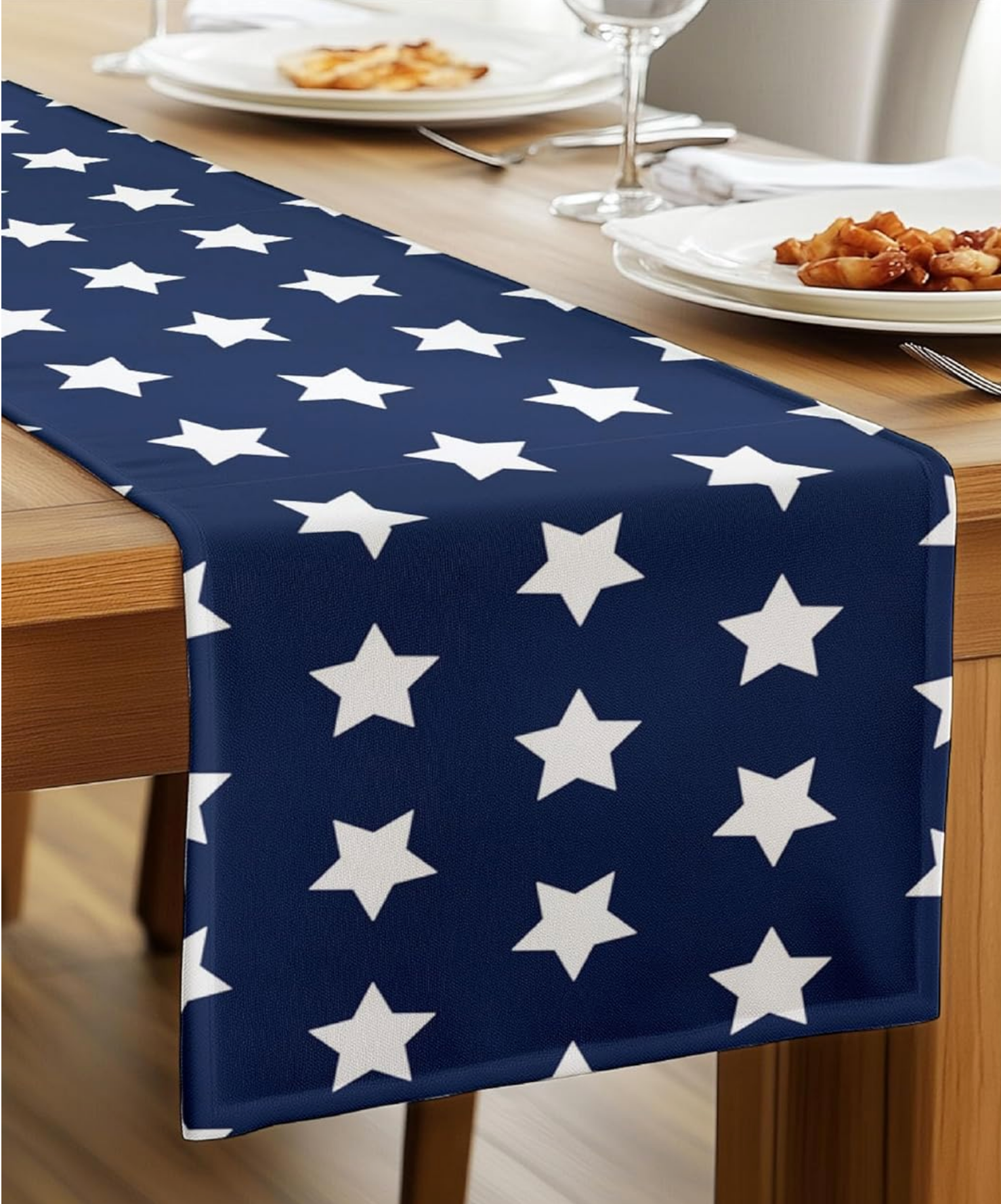 Patriotic Stars Table Runner