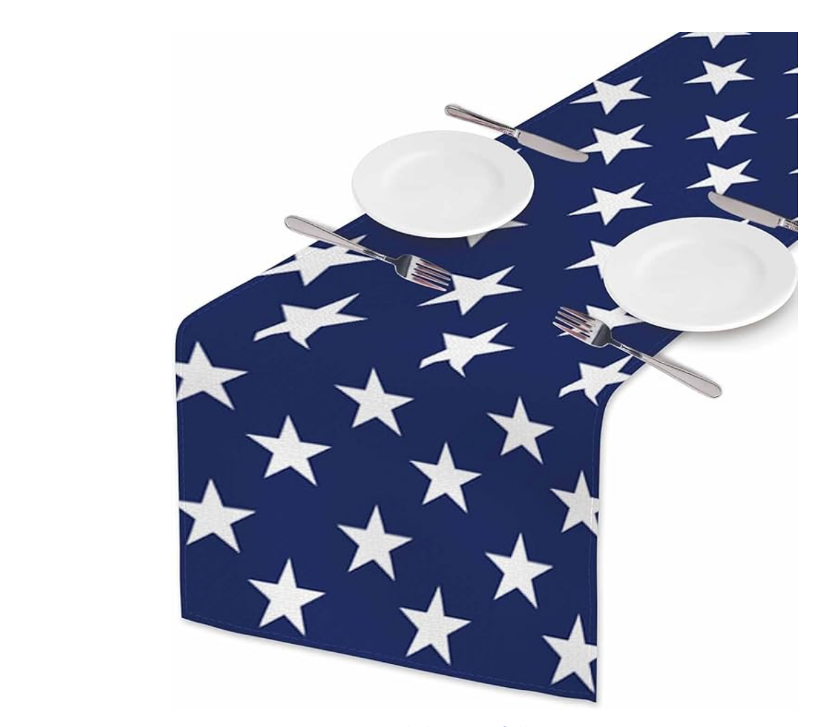 Patriotic Stars Table Runner