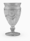 Vintage Style Pressed Glass Wine Goblet