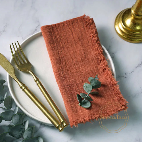 10pcs Cotton Cloth Gauze Napkin- Multiple Colors