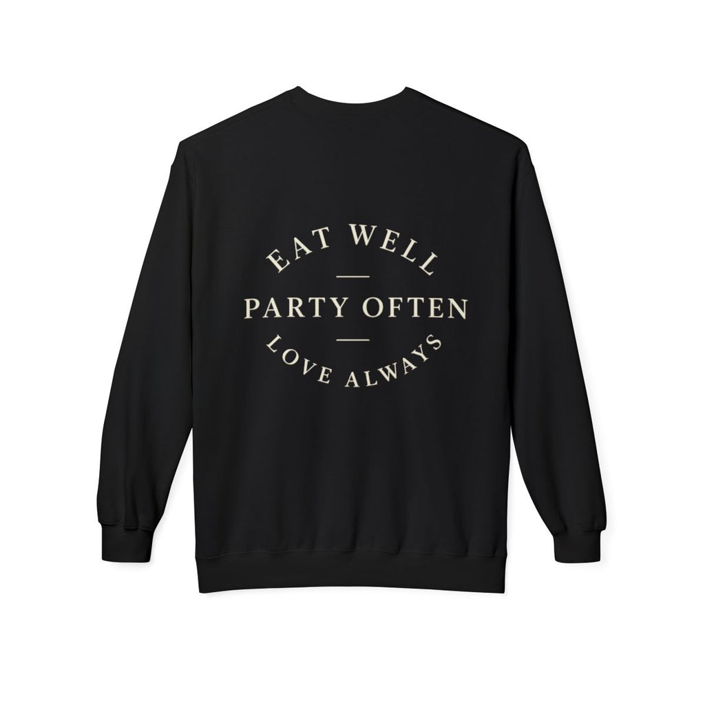 Eat Party Love Signature Crewneck