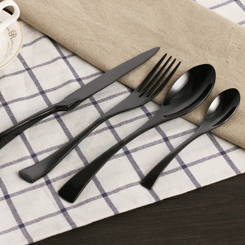 4pcs Stainless Steel Steak Knife Fork Spoon